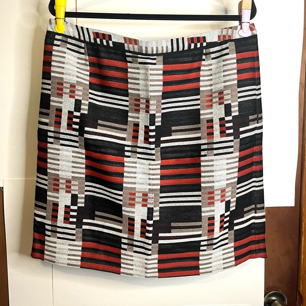 Boss by Hugo Boss Women’s Waist 36 Wool Blend Pixelated Tweed Pencil Skirt